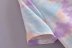 watermark tie-dye lapel short-sleeved pocket single breasted blouse  NSAM54581