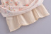 Retro Floral Printed Ribbon Bowknot Elastic Sling Dress  NSAM54582