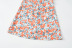 floral print V-neck puff short-sleeved high waist dress  NSAM54627