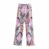 wholesale Spring Festival printed linen casual pants  NSAM54640