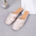 Flat-heeled small leather non-slip flat-bottomed outer wear fashion Muller shoes NSPE54652