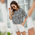 Summer new style printed five-point sleeve loose round neck T-shirt NSLM54695