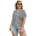 Summer fashion hedging plus size multicolor printing loose T-shirt  NSLM54708