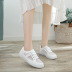 small white summer new hollow breathable single mesh canvas sports sneakers NSNL54718