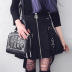 zipper spring and autumn new splicing skirt  NSMEI54851