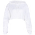  winter short cropped white hooded sweatshirt NSMEI54878