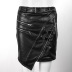 autumn and winter slimming thin zipper irregular skirt NSMEI54882