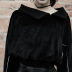 solid color diagonal collar velvet sweatshirt NSMEI54885