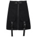 spring and autumn black a-line skirt NSMEI55050