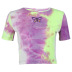 short-sleeved summer new butterfly round neck all-match slim tie-dye cropped T-shirt NSMEI55109