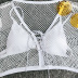 Four-piece yarn hot style split swimsuit NSLUT55524