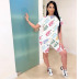 spring and summer new printed short-sleeved shorts fashion casual two-piece  NSYIS56730
