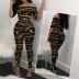 sexy tight-fitting iron chain printing off-shoulder long-sleeve jumpsuit  NSHEQ55263