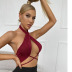spring and summer new solid color halter neck hollow strap sexy vest NSYMA55294