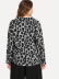 nueva camisa de manga larga con estampado de leopardo suelta y delgada de talla grande NSCX55325