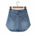 high waist pockets irregular bag hip denim skirt  NSAM55338