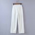 solid color high waist casual three buttons wide-leg suit pants  NSAM55339