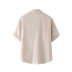 new solid color short-sleeved shirt NSAM55372