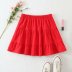 solid color elastic high-waist splicing ruffled skirt  NSAM55375