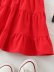 solid color elastic high-waist splicing ruffled skirt  NSAM55375