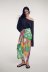 high waist knot decorated printed bag hip long skirt  NSAM55379