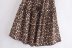 cotton printed high waist fringed lace-up holiday skirt  NSAM55381