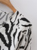loose thin soft rayon zebra print pullover shirt NSAM55392