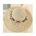lace-up floral decor straw hat NSTQ55463