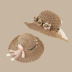 summer flower ruffled straw hat NSTQ55464