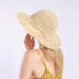 Wooden Bead Big Brimmed Straw Hat NSTQ55465