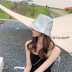 Solid Color Glitter Sequined Bucket Hat NSCM55542