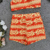 printed sexy sling split swimsuit three-piece  NSLUT55612