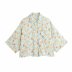 camisa con estampado de flores de moda NSAM59924
