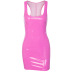 Party Sleeveless Solid Color Dress NSFLY59959