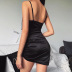 sexy deep V-neck Slim breast leisure short one-step skirt NSFLY59976