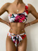 New one-shoulder printed hot style strappy swimwear NSSL60000