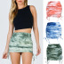 Stretch Pleated Knitted Drawstring Sexy Tie-Dye Bag Hip Skirt NSLDY60026