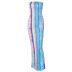 Tie-Dye One Word Neck Strapless Dress NSHTL60033