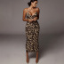 Sleeveless V-Neck Dress Sexy Mid-Length Skirt NSHTL60042