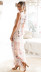strap printing slit sleeveless dress  NSJRM60071