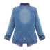 xfashion solid color versatile long-sleeved denim jacket NSJIN60139