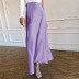 high-waisted satin slim and thin skirt  NSFLY62077