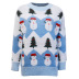 imitation mink velvet printed Christmas snowman sweate NSFLY62155