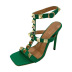 new heels rivet one word with temperament sandals NSSO62195