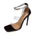 new rhinestone chain one word buckle high-heel transparent sandals NSSO62196