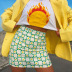 new small flower printing hip slim short skirt NSLQ62323