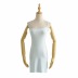 single-shoulder strap elastic slim suspender dress NSAC62369