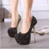high-heeled color-changing sequins shoes  NSCA62399
