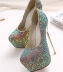 high-heeled color-changing sequins shoes  NSCA62399