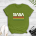 Summer new short-sleeved colorful stripes letter printing T-shirt NSYIC62468